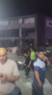 זירת התקיפה סמוך לבית החולים ג'בל עאמל - צור...