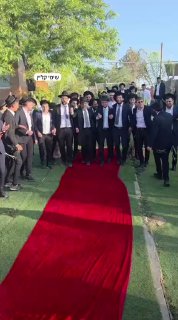 העריק החרדי ששוחרר מהכלא רוקד עם חבריו על שטיח אדום...