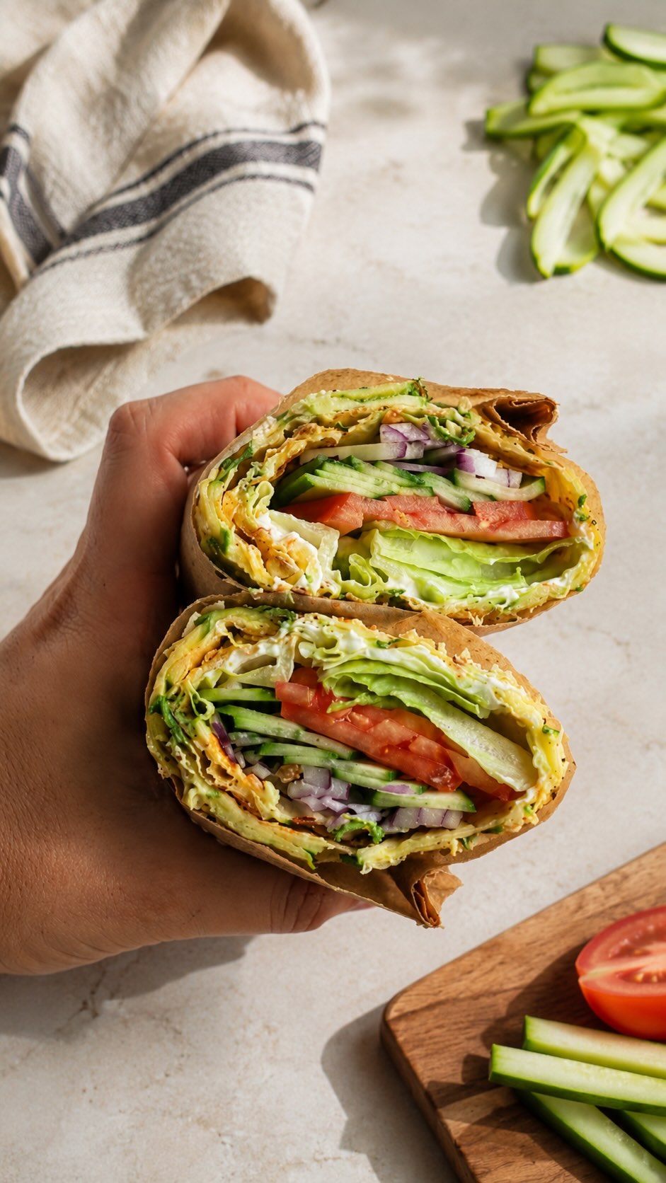 🤤 טורטייה מזוקיני ללא שמן, ללא קמח וללא סוכר...