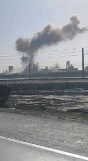מהתקיפה על מפעל פטרוכימיקלים...