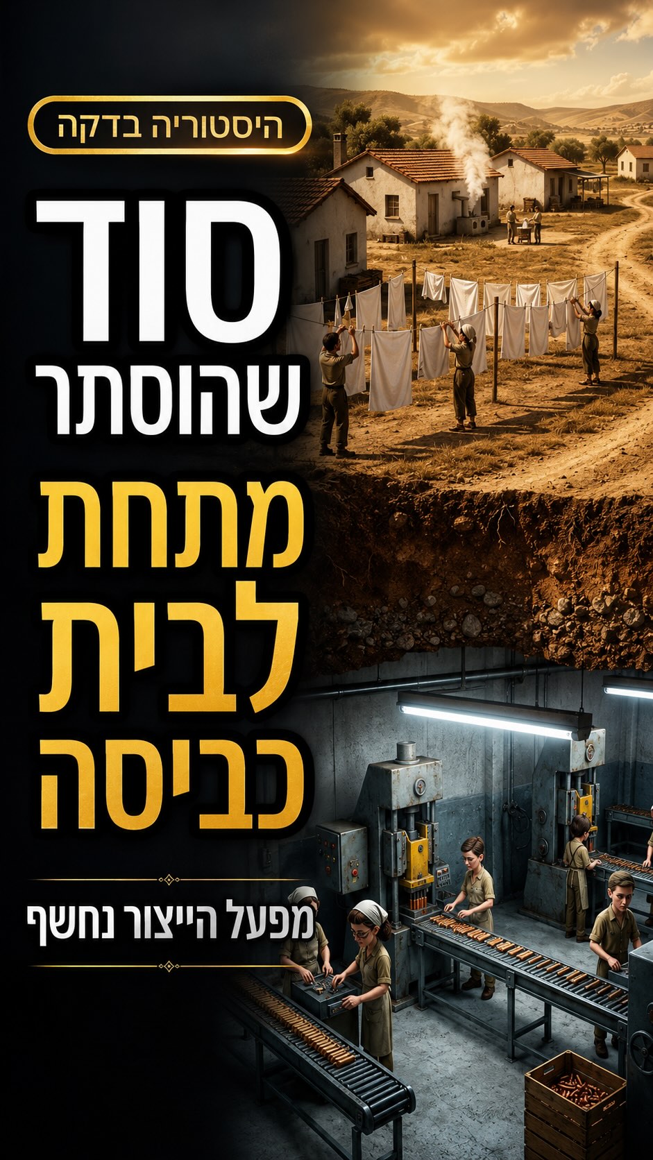 ⁨ 🤯 הסיפור הכי מטורף בהיסטוריה הישראלית....