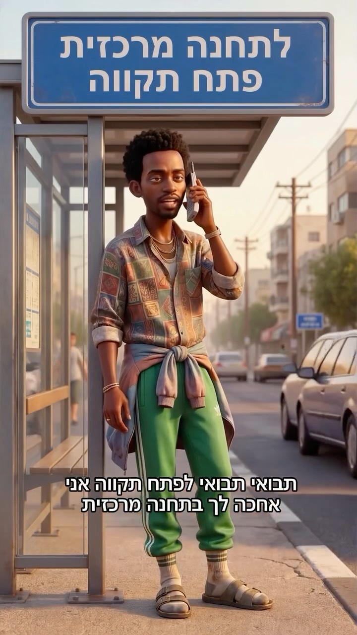 ⁨ ⁨תבואי תבואי פתח תקוה אני אחכה לך בתחנה מרכזית ...