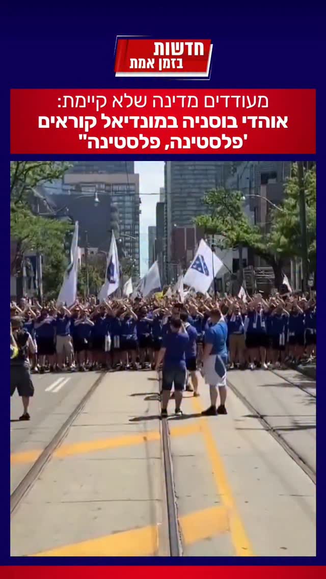 אוהדי בוסניה במונדיאל מעודדים את פלסטין...