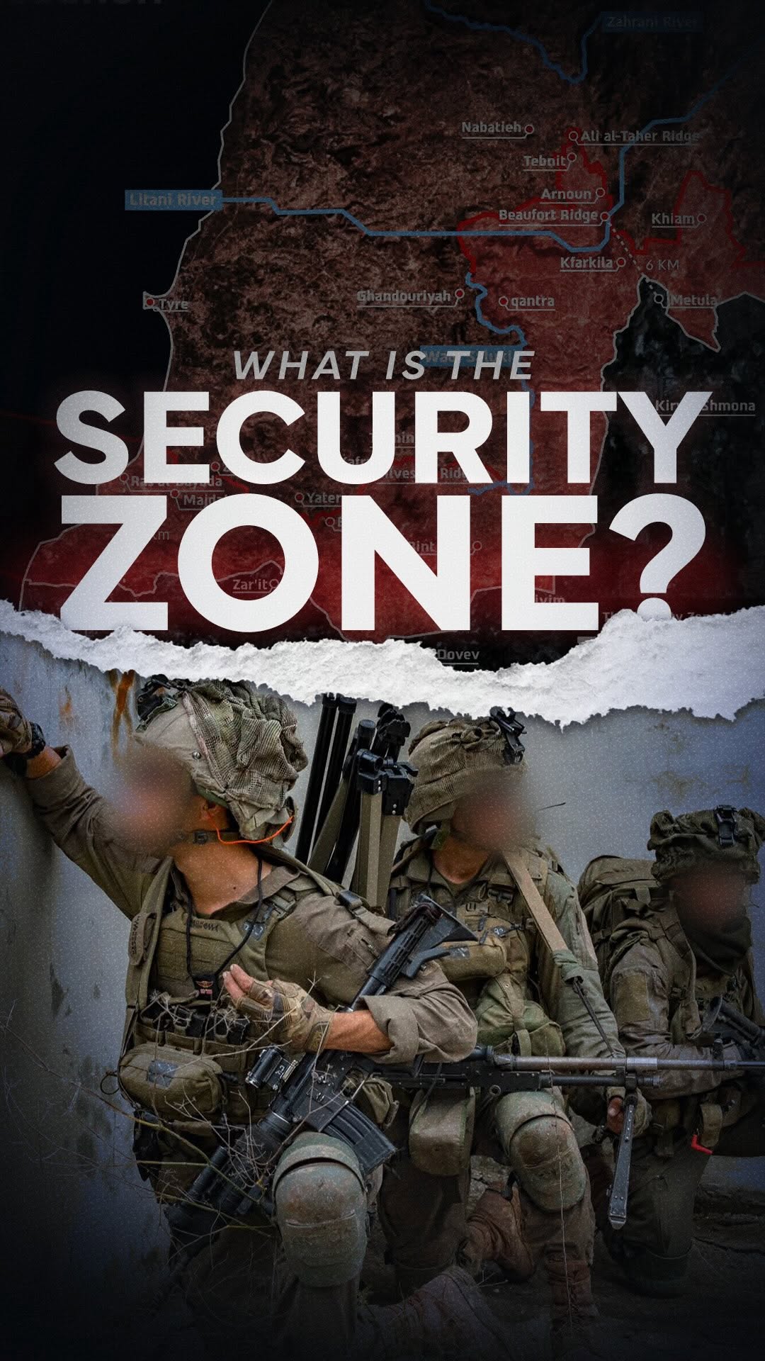 The Security Zone: a key security line aimed at protecting Israeli civilians....