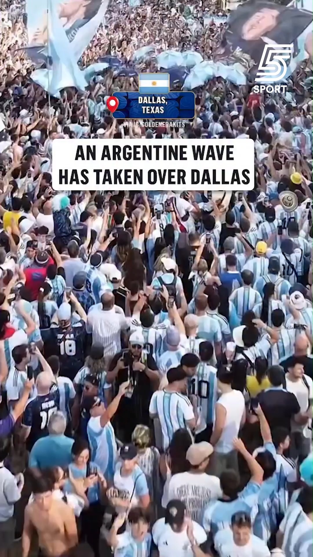 אוהדי ארגנטינה כבשו את דאלאס🇦🇷...