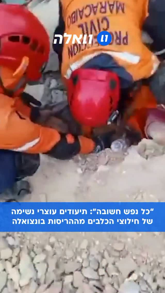 תיעודים של חמלה אנושית: מאמצי החילוץ בונצואלה עדיין נמשכים...