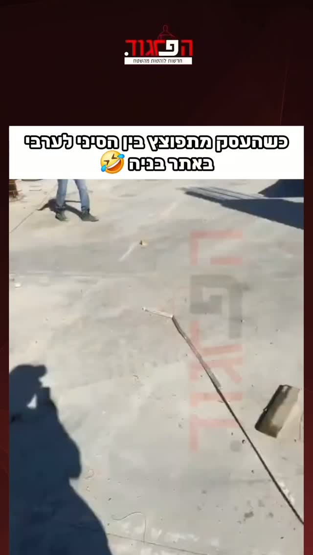 כשהעסק מתפוצץ בין הסיני לערבי...