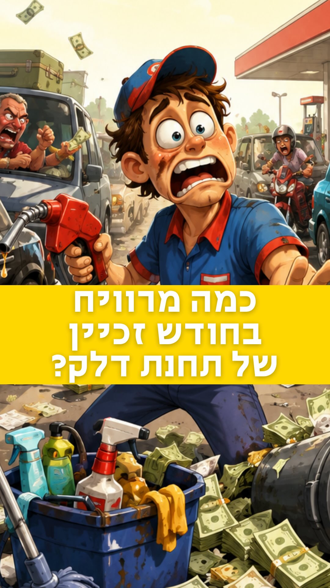כמה מרוויח בחודש זכיין של תחנת דלק בישראל?...