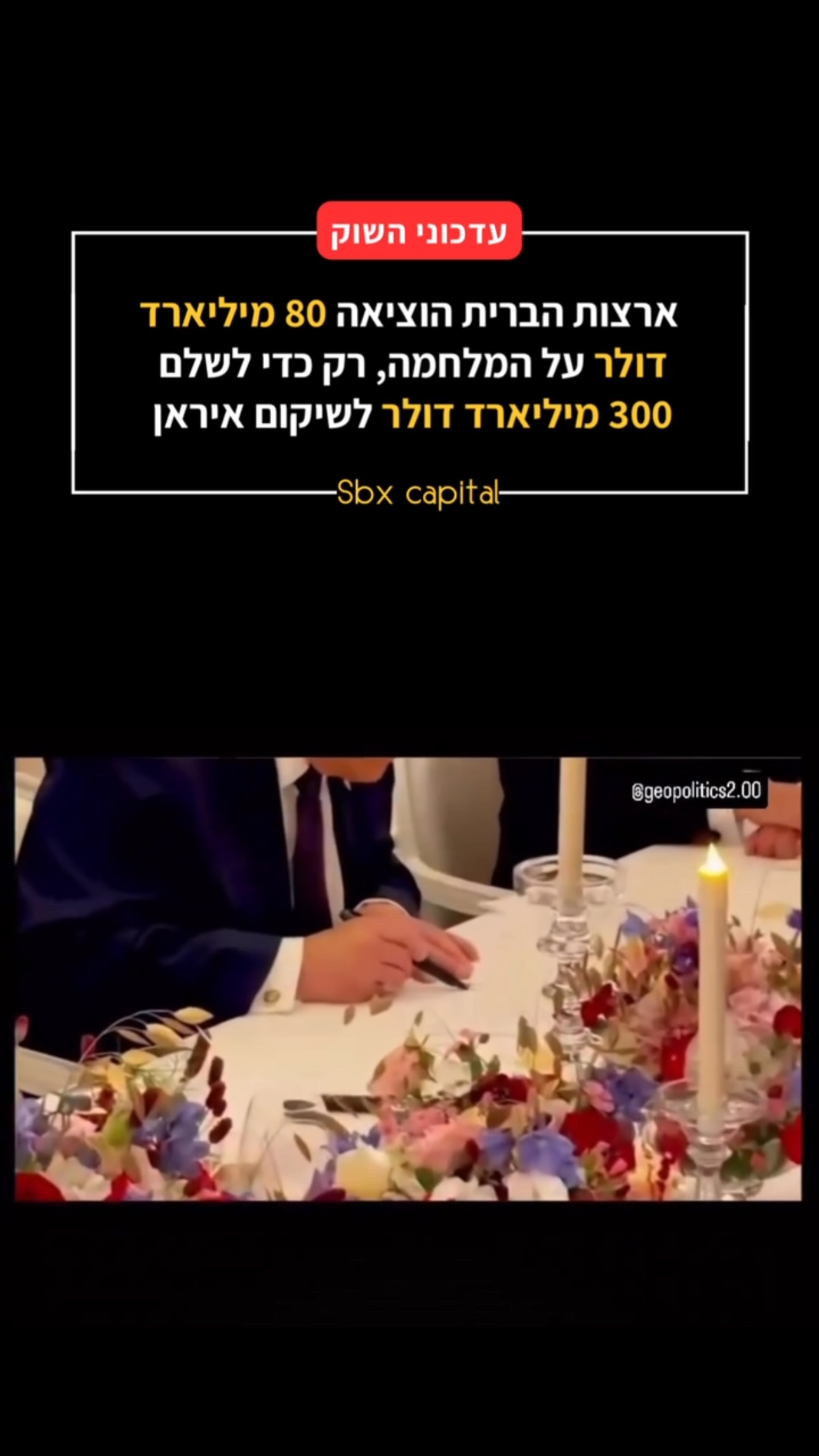 הסכום של 300 מיליארד דולר שמוזכר במזכר ההבנות בין ארה”ב לאיראן...