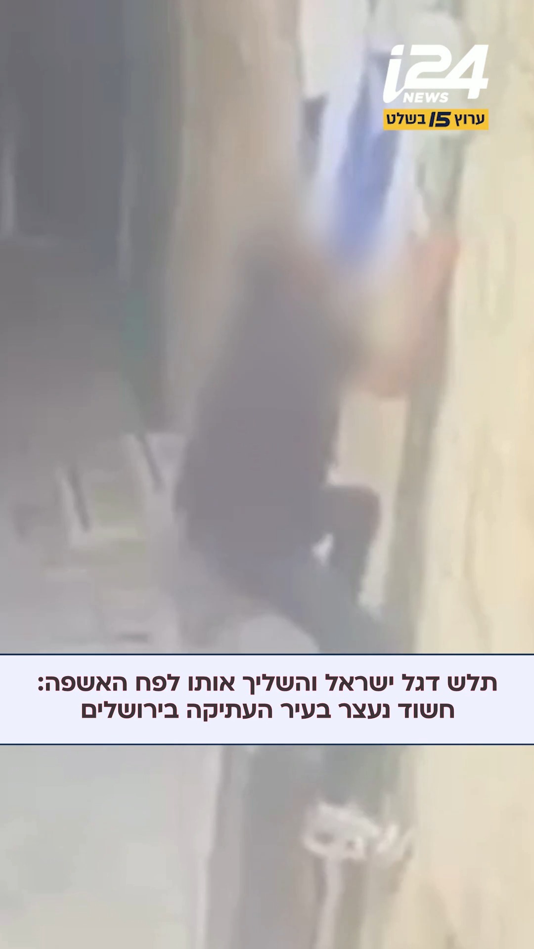 תלש דגל ישראל והשליך אותו לפח: שוטרי מרחב דוד של מחוז ירושלים...