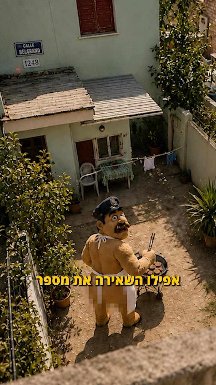 כשגוגל סטריט-ויו תפס שוטר בארגנטינה נטורל לגמרי בחצר שלו...