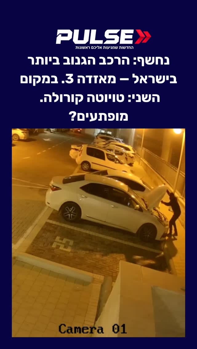 ⁨ ⁨ ⁨ ⁨ גנבים לא מחפשים רכבי יוקרה. הם מחפשים את הרכבים שלכם -...