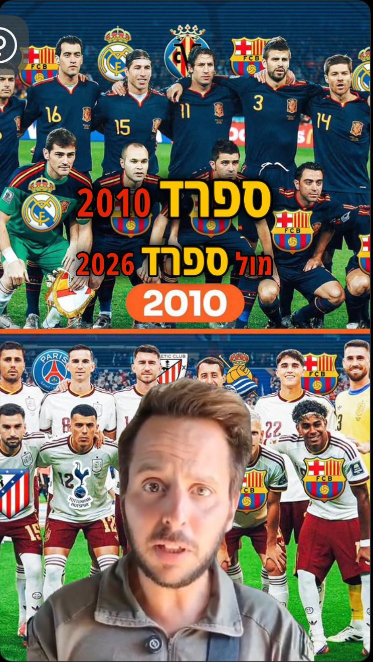 ספרד 2010 מול 2026: מי גדולה יותר?...