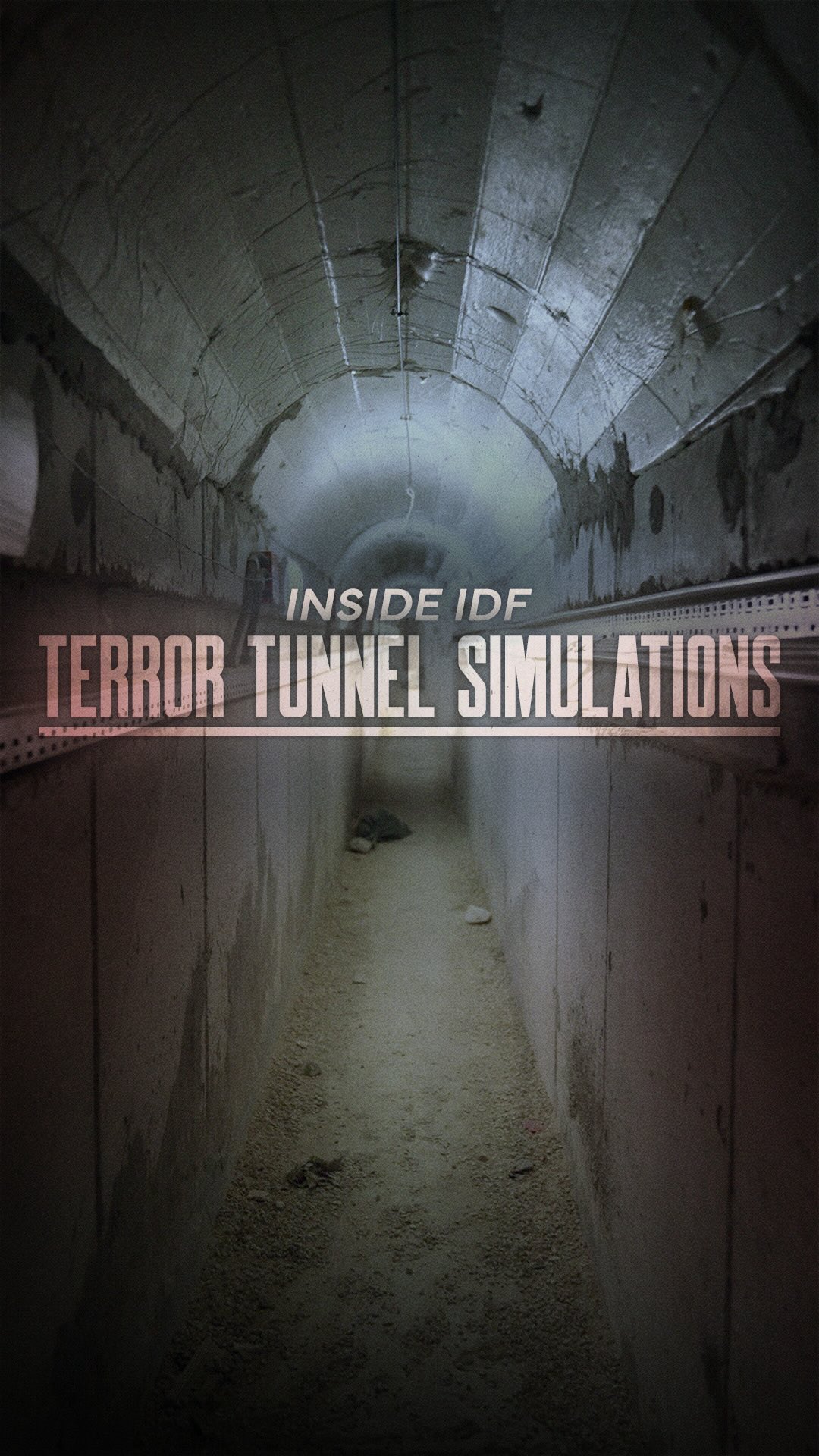 🎥 Inside a tunnel replica of Hamas and Hezbollah tunnels, used by IDF troops like Yahalom, to stay prepared...