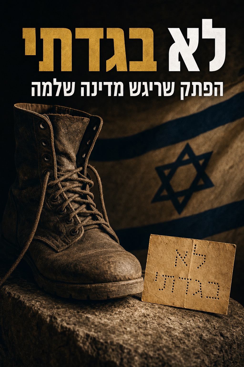 פתק אחד, מחורר אות אחר אות, ריגש מדינה שלמה. 🇮🇱...