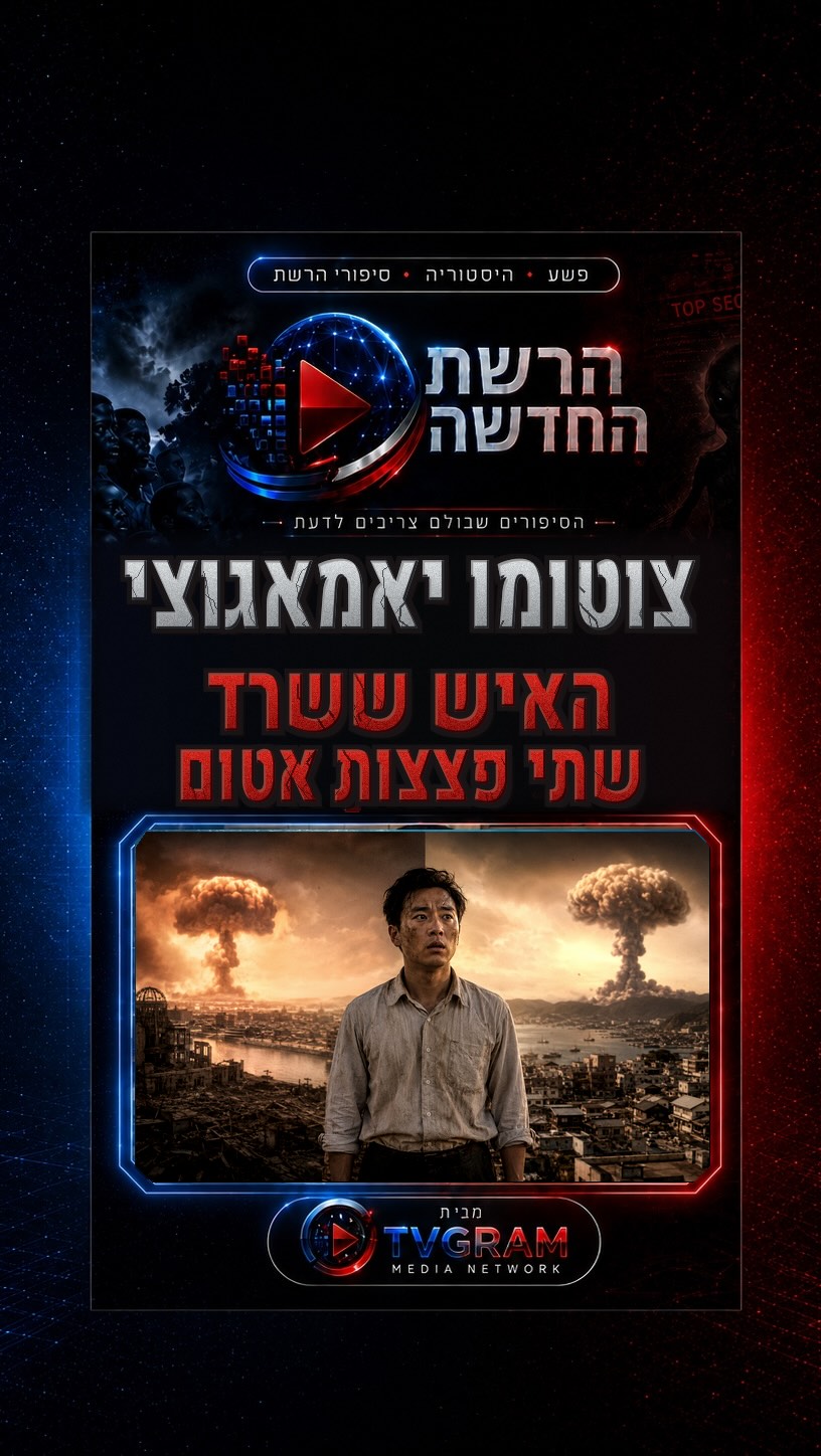 ⁨ האיש ששרד שתי פצצות אטום....