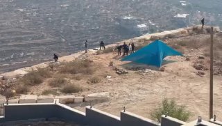 תיעוד מחידוש המאהל בכפר קוסרה, לאחר שפונה אתמול...