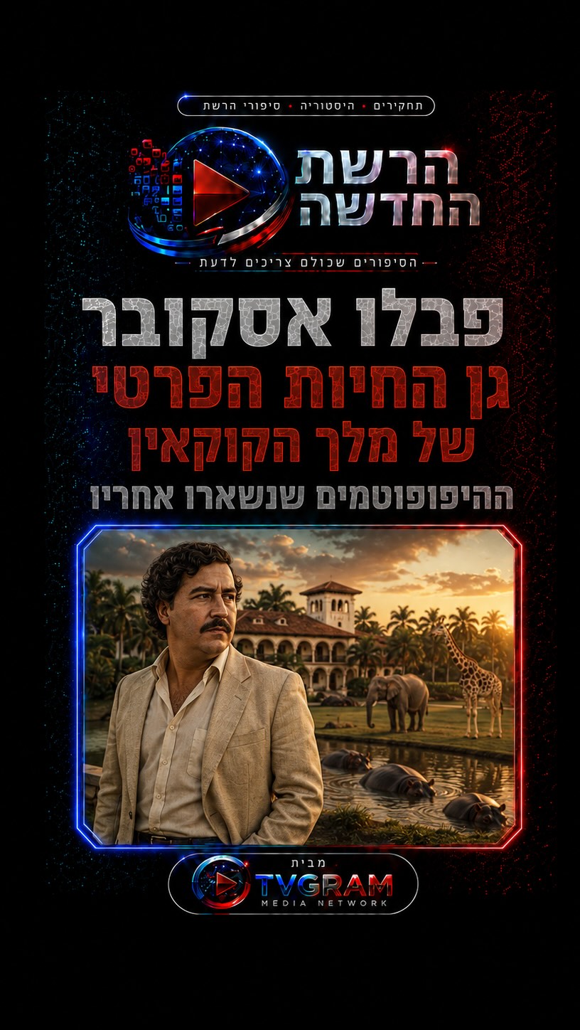 ⁨ כסף.כוח.פחד .אלה היו חייו של פבלו אסקובר.הרם הסוף שלו היה...