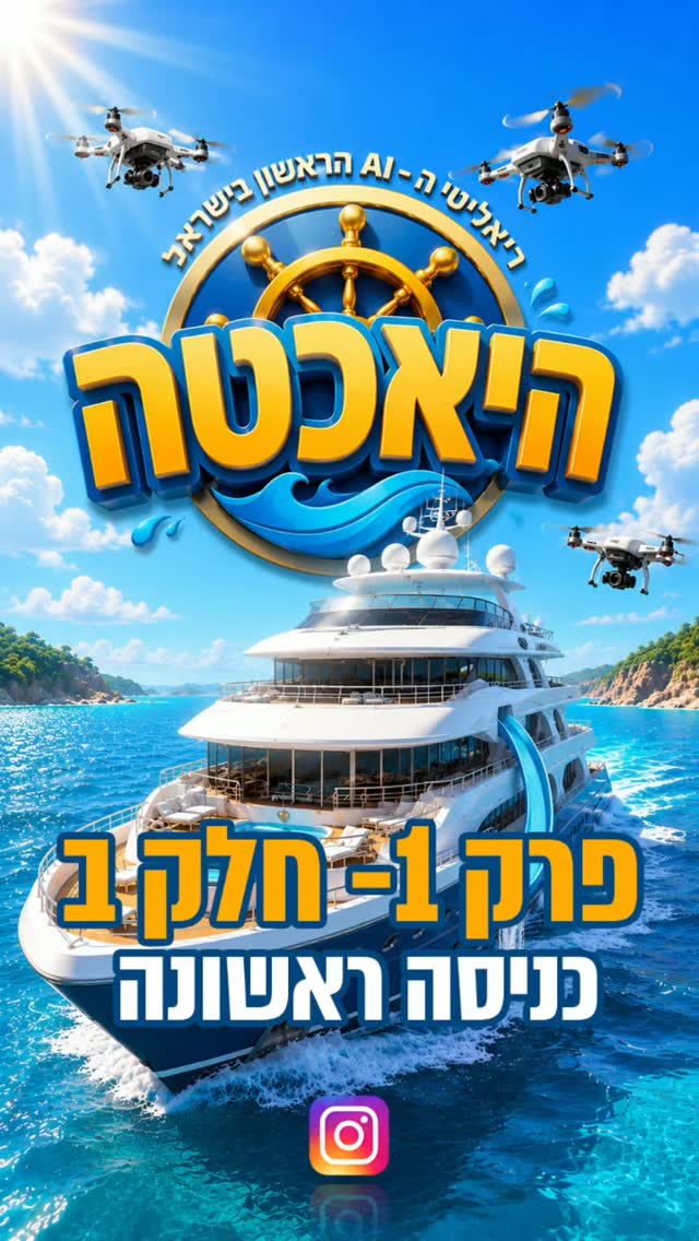 היאכטה פרק 1 חלק ב' באויר! 🛥...