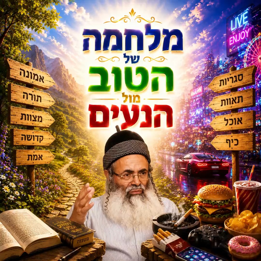 מלחמה של הטוב מול הנעים.