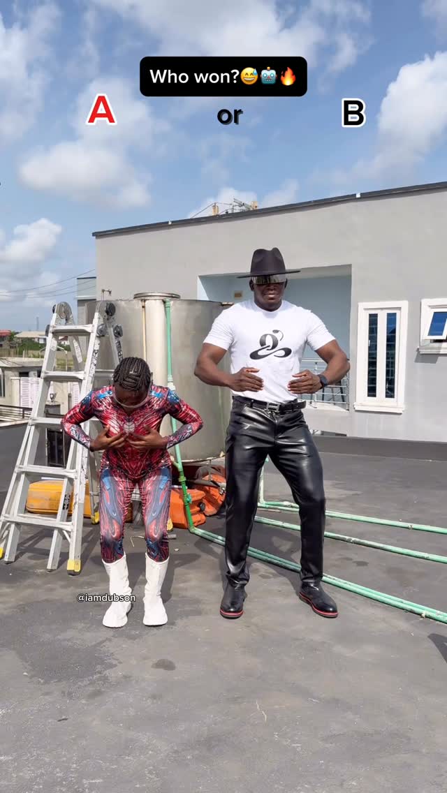 Who won? A or B?? 😅🤖🕺🏽🔥...