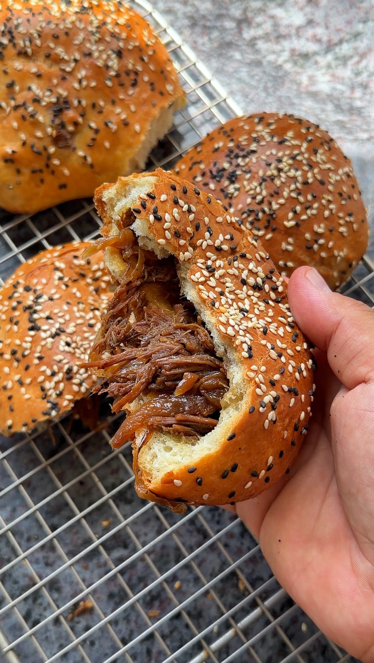 ⁨ ⁨ ⁨ לחמניות אסאדו מטורפות לראש השנה...