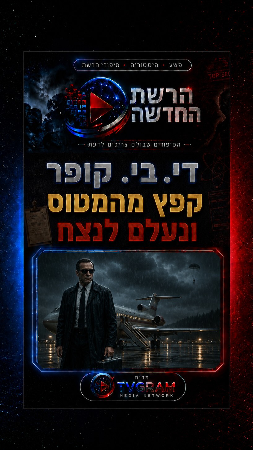 ⁨ האיש ששדד מטוס באוויר ועד היום לא ידוע מה עלה בגורלו .והתיק...