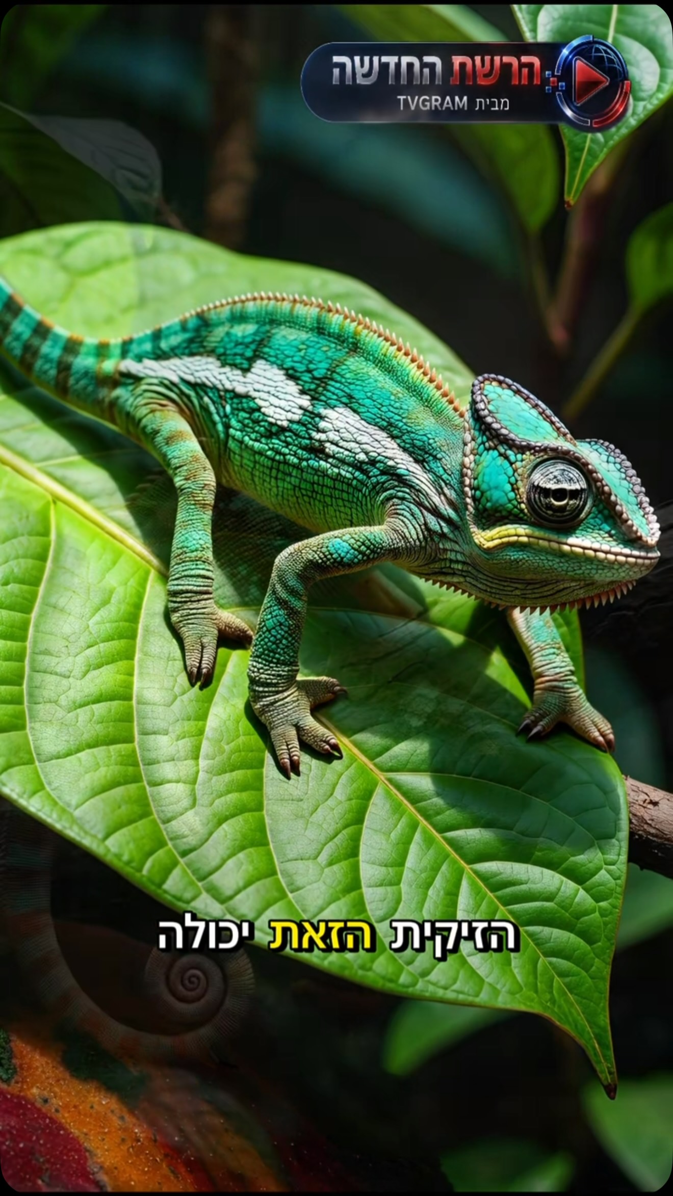 הזיקית היא הרבה יותר מחיה שמשנה צבע. 🦎...