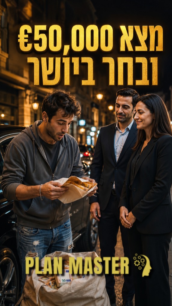 הוא מצא סכום כסף שיכול היה לשנות לו את החיים....