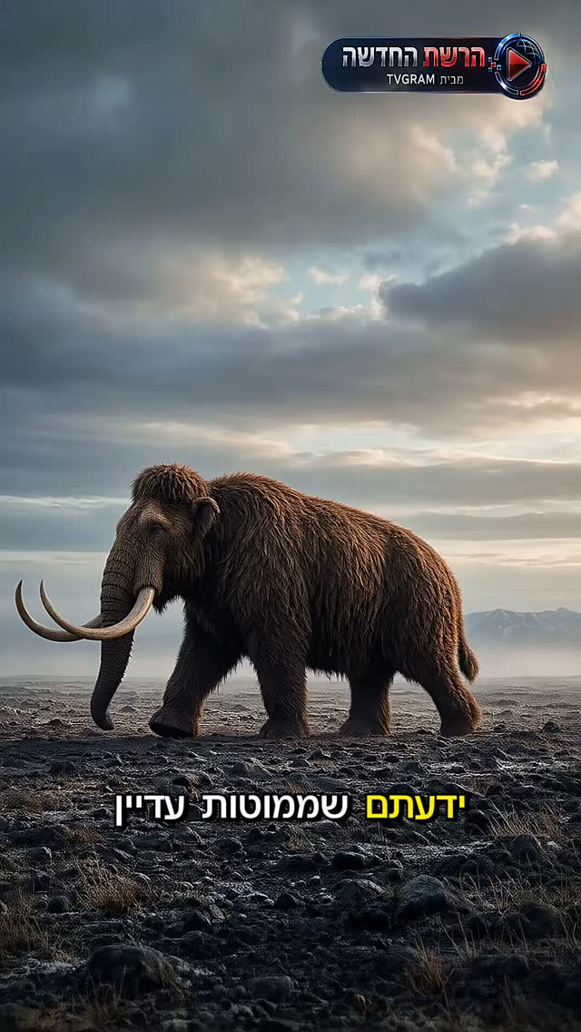 ידעתם שממותות עדיין הסתובבו בעולם — בזמן שהפירמידות במצרים...