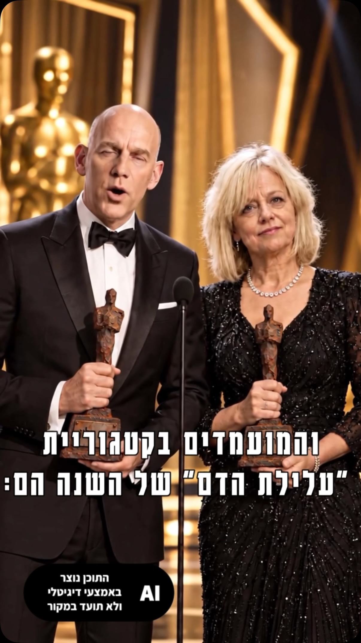 והזוכה בפרס המעליל של השנה הוא…...
