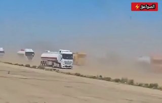 בעקבות חסימת הורמוז המוני נהגי משאיות עיראקיים מובילים נפט...
