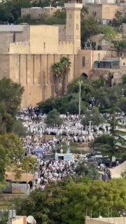 מערת המכפלה הבוקר...