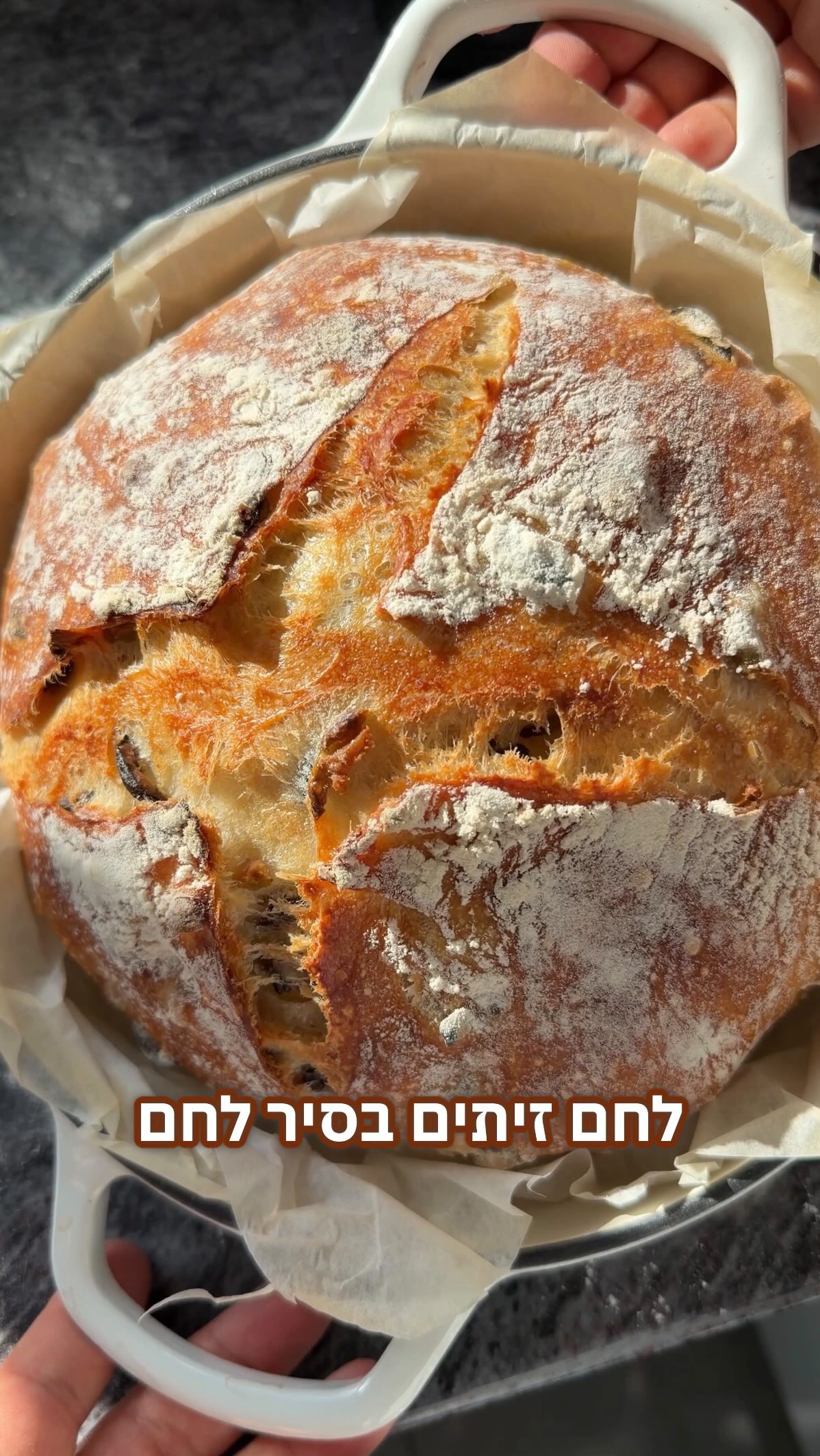 לחם זיתים בסיר לחם של נעמן @naaman...