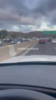 שיירת רה״מ בדרכה לנתב״ג לקראת נחיתת מטוס החילוץ...