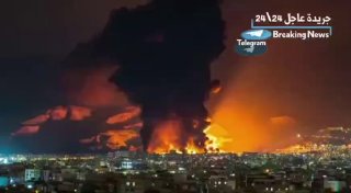 דיווח הלילה ברשת הערבית על שריפות ענק שמשתוללות במתקן אבקייק...