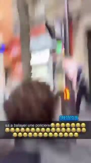 צרפת לא איראן: שוטרת נמלטת מהמון זועם...
