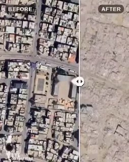 תמונות לוויין חושפות את היקף ההרס שהותירה המלחמה באזור בית...