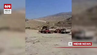 נהג משאית איראני איבד את הבלמים באזור סכר נרגסי, לא רחוק מהעיר...
