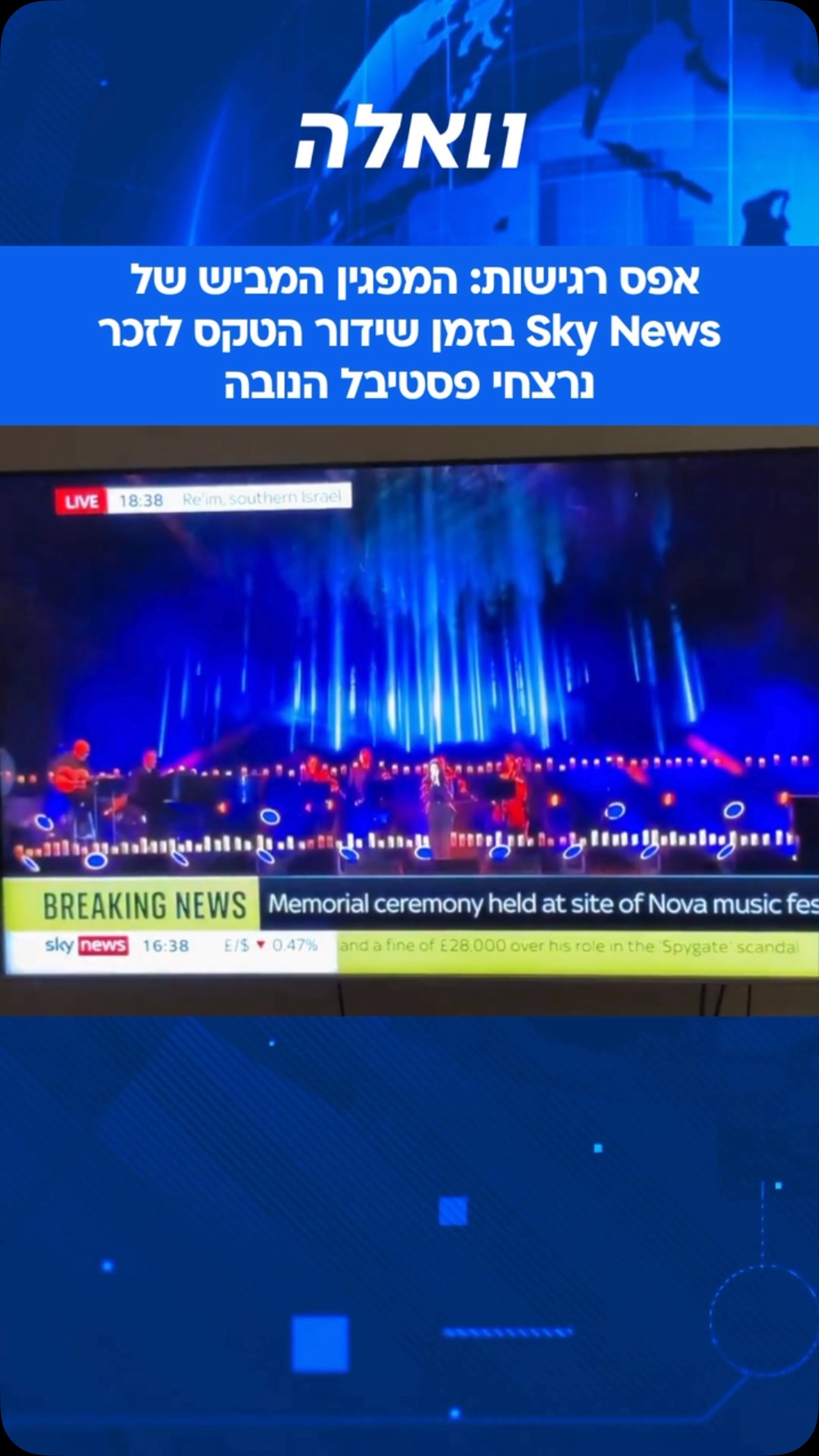 בזמן שעל המסך שודר בלייב טקס הזיכרון המרגש לזכר 378 הצעירים...