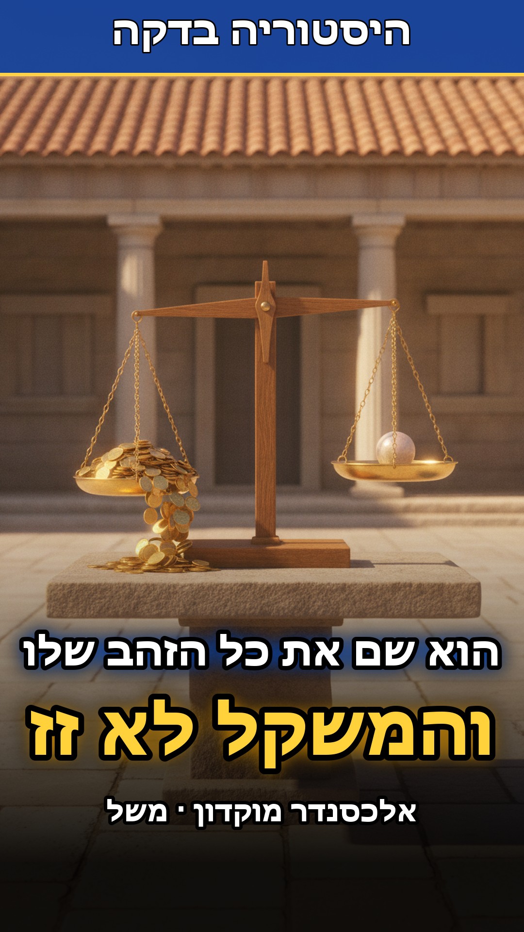 האיש שכבש את כל העולם הידוע הגיע לשער אחד שלא נפתח לו...