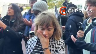 צרפת: פעילת "האקלים" הפרו פלסטינית גרטה, הגיעה היום לפרבר של...