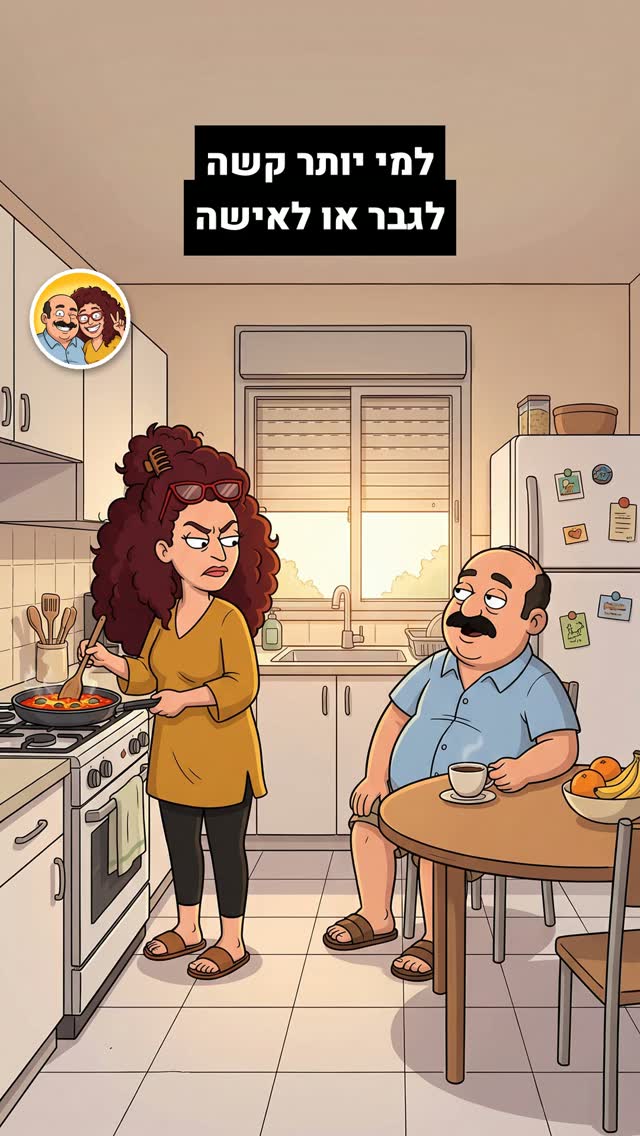 למי יותר קשה, לגבר או לאישה? 🤔...