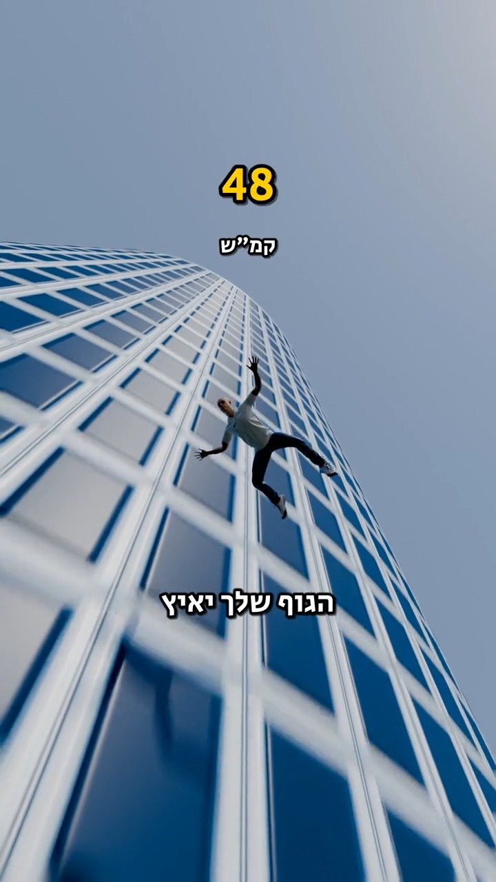 אם תיפול מהגג של מגדל עזריאלי...