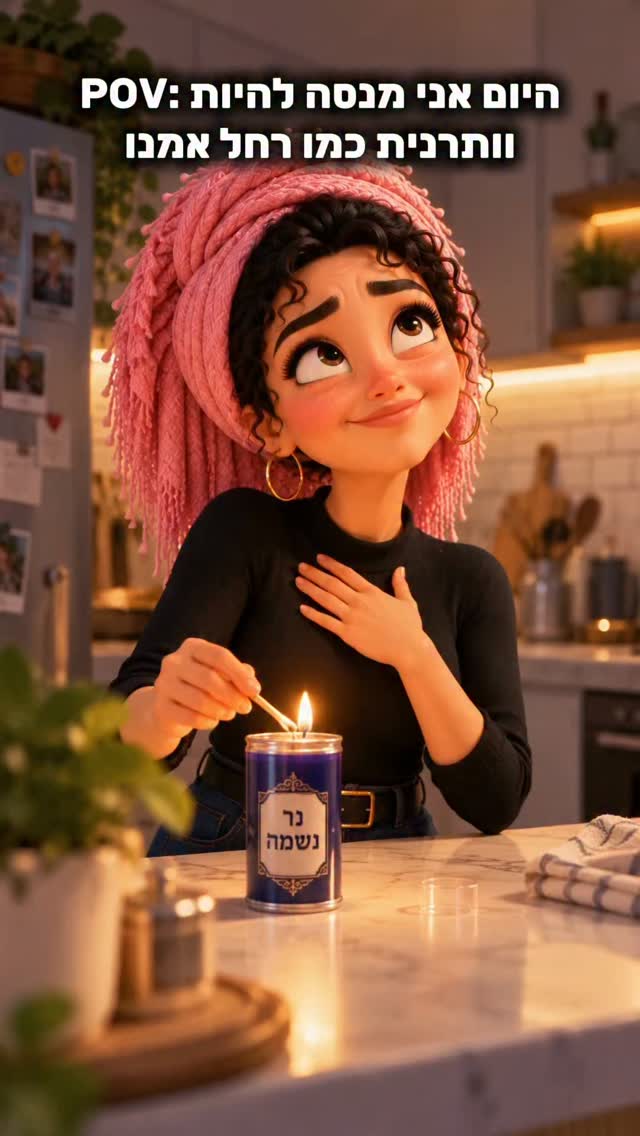 אני מנסה להיות רחל אמנו.. אבל איך נגיד את זה… יש לי עוד דרך :)...