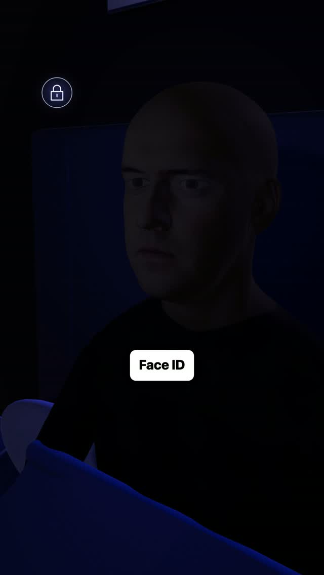 ⁨ Face ID מזהה אתכם גם בחדר חשוך לגמרי....