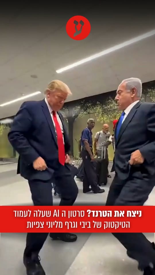 ניצח את הטרנד? סרטון ה AI שעלה לעמוד הטיקטוק של ביבי וגרף...