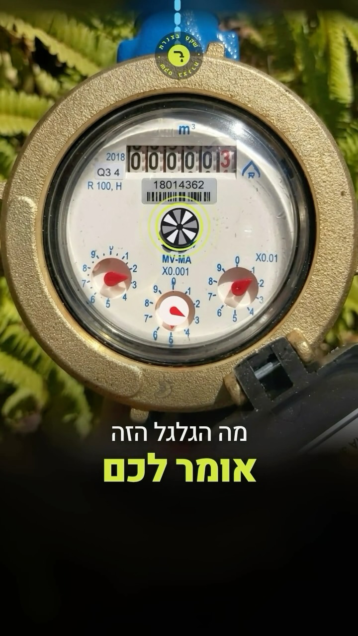 מה הגלגל הקטן הזה בשעון מים אומר ?...
